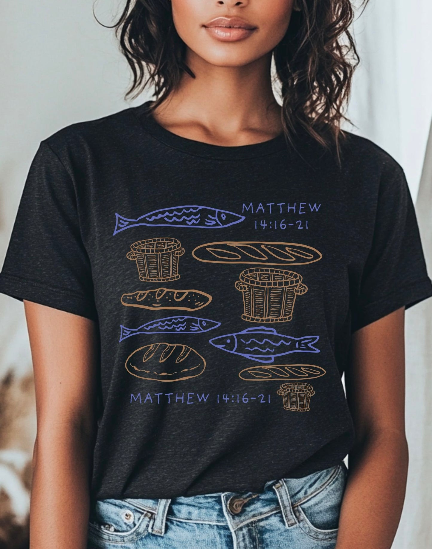 Loaves and fish tshirt