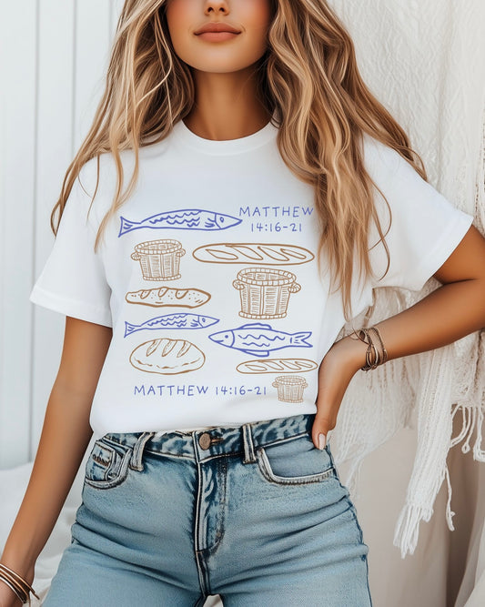 Loaves and fish tshirt